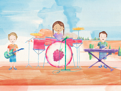 Ryan House Band after effects animation band illustration kids photoshop ryan house watercolor