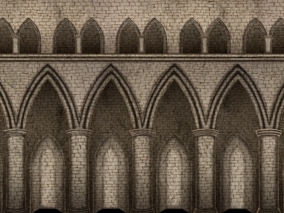 Secret Project Update 02 animation architecture church gothic illustrator photoshop stone