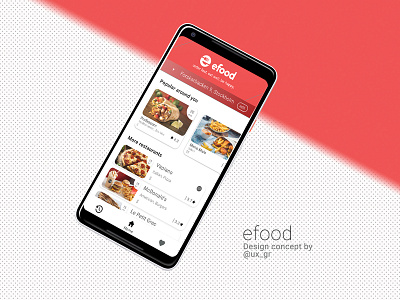 Food delivery concept app