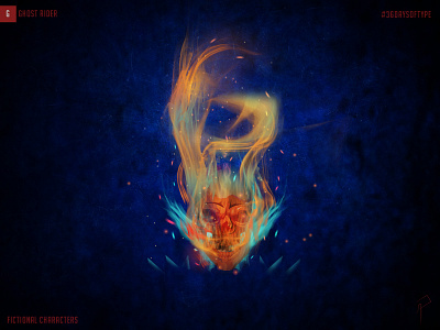 36 Days of Type_G: Ghost Rider 36 days of type 36daysoftype adobe photoshop behance comic design digital digital art fire flame ghost ghost rider illustration marvel photoshop rider type art type design typeface typography