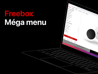 Mega menu Freebox website design desktop free freebox mega menu menu mobile navigation ui ux web