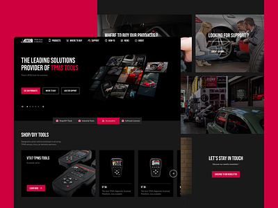 ATEQ TMPS Homepage design ui ux webdesign