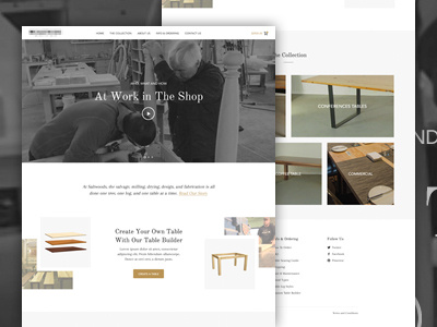 SaltWoods Homepage clean ecommerce furniture homepage mario maruffi shop simple ui understandable web