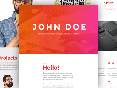 John Doe for Divi article elegantthemes layout portfolio post profile web website wordpress