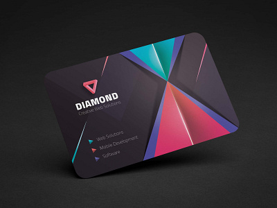 Colorful Geometric Business Card
