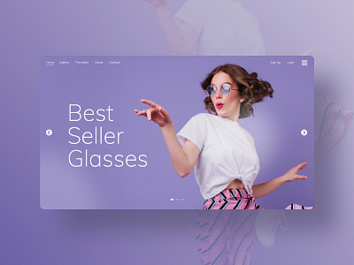 Cool Landing Page - Best Seller Glasses adobe illustrator adobe photoshop adobe xd adobexd branding businesscard graphicdesign landingpage logo typography ui ux web webdesign website website design