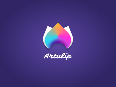 Artulip Logo Concept design fade figma gradient icon illustration logo logodesign ui ux vector