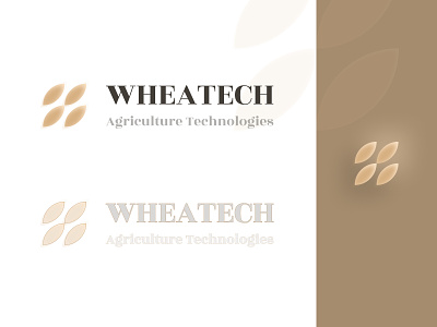 WHEATECH LOGO beige brown cream figma figmadesign grain khaki logo logodesign logotype typogaphy wheat logo