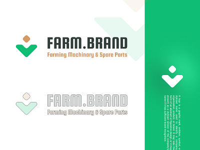 FARMBRAND LOGO farm farmer farming figma green logo logodesign logotype modern design modern logo simple design simple logo