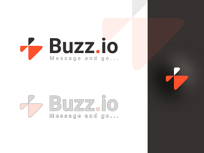 Messaging App Logo bee buzz dark figma fly lava light message app messaging messenger app orange
