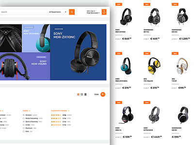 Amazon Redesign - Shop Page amazon clean ecommerce grid items masonry minimal products redesign shop web website