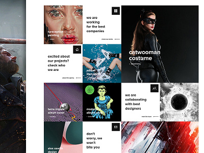Portfolio / Magazine grid masonry portfolio web webdesign