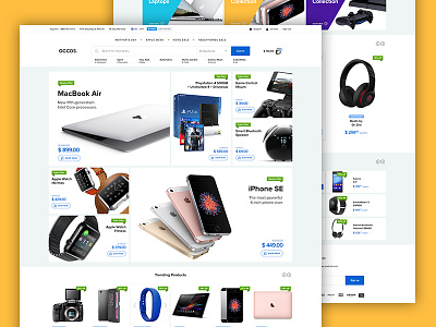 E-commerce platform clean ecommerce footer grid masonry minimal products shop web webdesign white