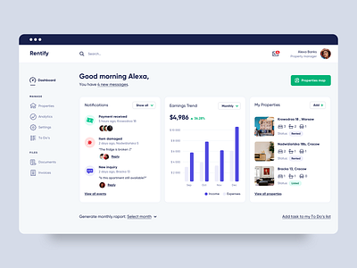 Rentify Dashboard