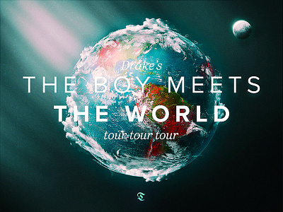 the boy meets the world tour tour tour clouds colors drake earth light leak moon night sun tour world