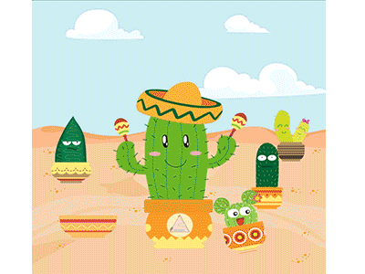 Cactus day animation cactus day desert design gif graphics graphicsdesign mexico motiondesign tequila