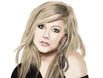 Avril Lavigne - Portrait adobe avril lavigne design digital portrait digitalart graphicdesign music artist photoshop photoshop brush portfolio portraits