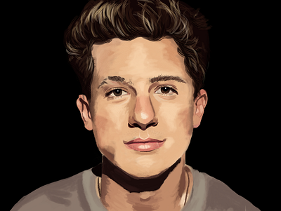 Charlie Puth - Portrait adobe photoshop adobe xd celebrity charlie puth design digital illustration digitalart fan art graphicdesign music music artist photoshop photoshop brush