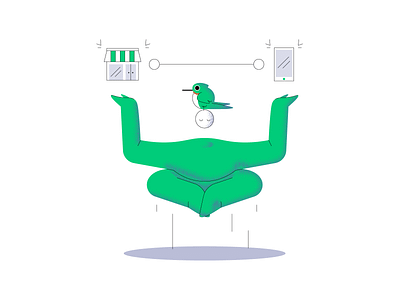 OmniChannel | Dito Illustration flat illustration ui vector website