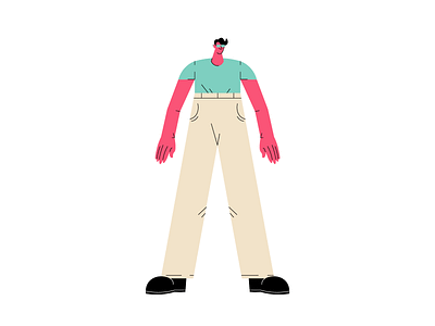 Long Legs | Character Concept Study art clean design flat illustration illustrator ui vector web website