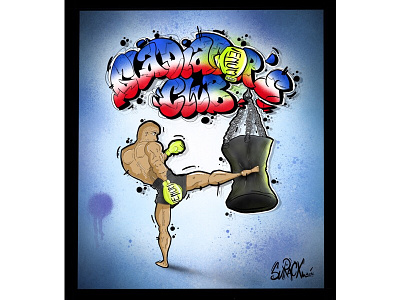 Gladiator's Club art boxe fight illustration sketch sport venum