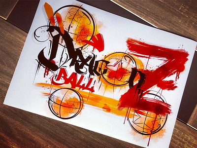 💮 D R Å G Ø N B À L L Z🐲 art calligraphy dbz design dragonball dragonballz drawing graphics illustration lettering script