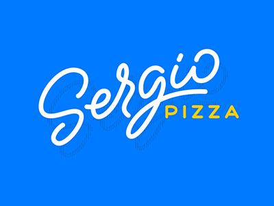 Sergio Pizza rebranding food logo pizza rebranding