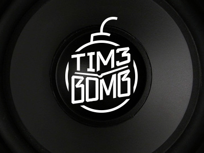 Logo for music artist Tim3bomb electronicmusic logo music