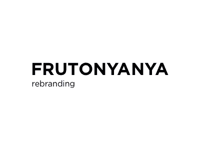 Frutonyanya / rebranding / my vision frutonyanya logo rebranding