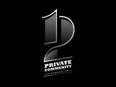 Logo for private business club "12" business club logo