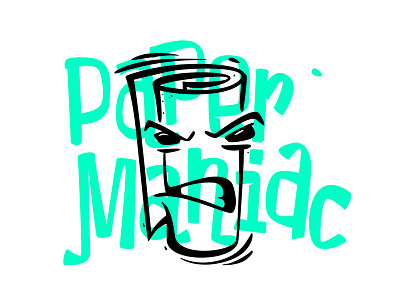 Paper Maniac graphic logo