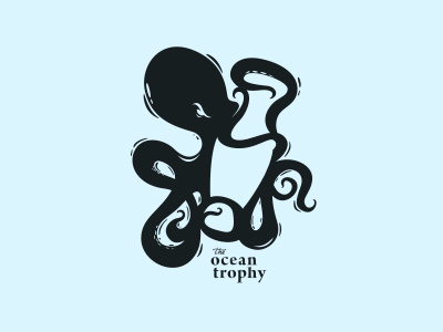 the Ocean Trophy creative graphic graphic design logo