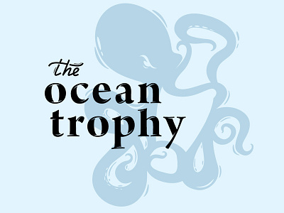 the Ocean Trophy brand graphic design logo