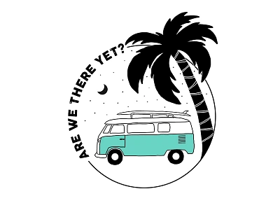 Roadtrip caravan palmtrees roadtrip surf