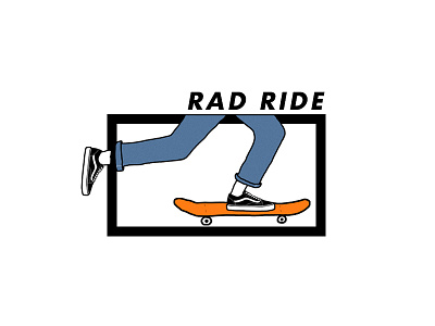 Rad Ride jeans losangeles oldskool pastecolors retro skate skateboard skater skating vans wacom