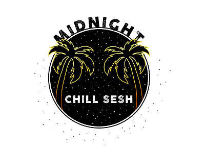 Midnight Chill Sesh black chill gold midnight night palmtrees stars