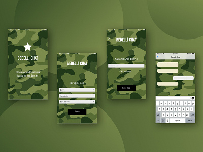 Bedelli Chat App appdesign chatapp military uipractice uxuidesign