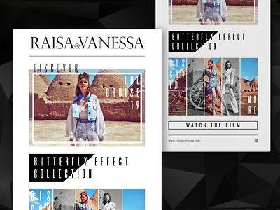 Raisa&Vanessa Newsletter email campaign luxury brand mailing newsletter newsletter design newsletter template sketch