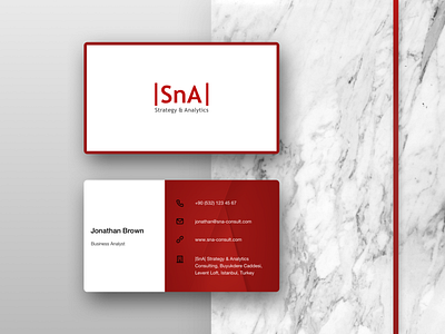 Horizontal Business Card Design