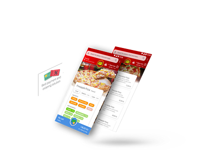 SEND2Pay - FastFood Ordering Module app design isometric order food pay ui ux