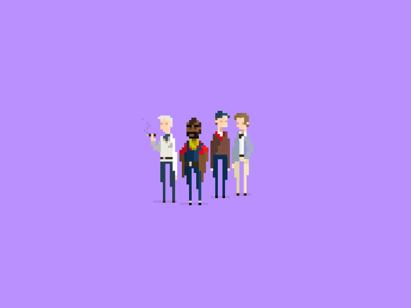 My Heroes in 8 Bit | A-Team 16 bit 8 bit a team after effects animation b.a. face hannibal murdock