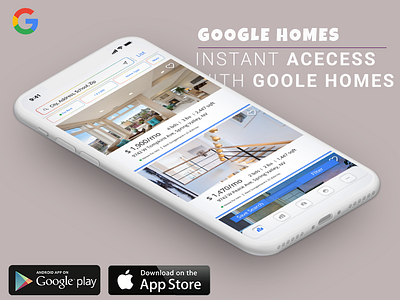 Google Homes buy clean concept design google minimal mobile mobile app mobile app design mobile design mobile ui real estate real estate agency real estate agent realestate realism ui ux wishes
