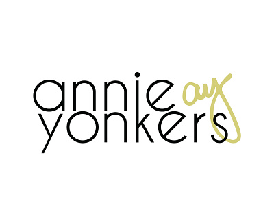 Annie Yonkers branding logo personal branding typography