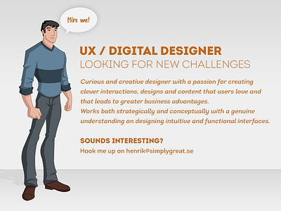 UX / Digital Designer Available! digital designer for hire hire me ux designer