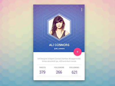 Day 057 - Twitter Profile daily100 day057 profile ui