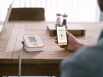 Amazon Private Brand - Blood Pressure Testing Kit branding medical app medical design render
