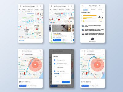 Coogle maps absurd animal design concept map maps navigation pigeon ui ui ux uidesign