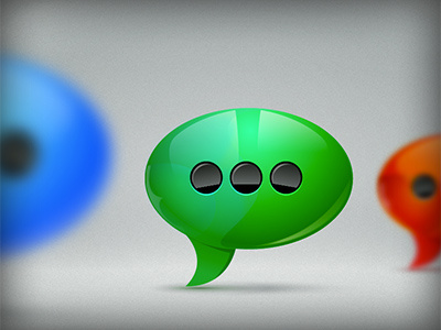 Chat Clouds Status bubble depth icon illustrator vector
