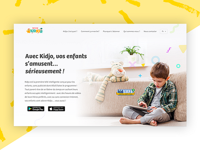 Kidjo app website redesign