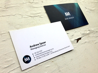 Movie Manager Business Cards